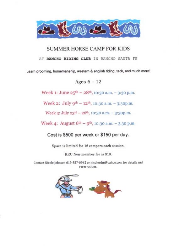 Announcing the 2019 Summer Horse Camp for Kids